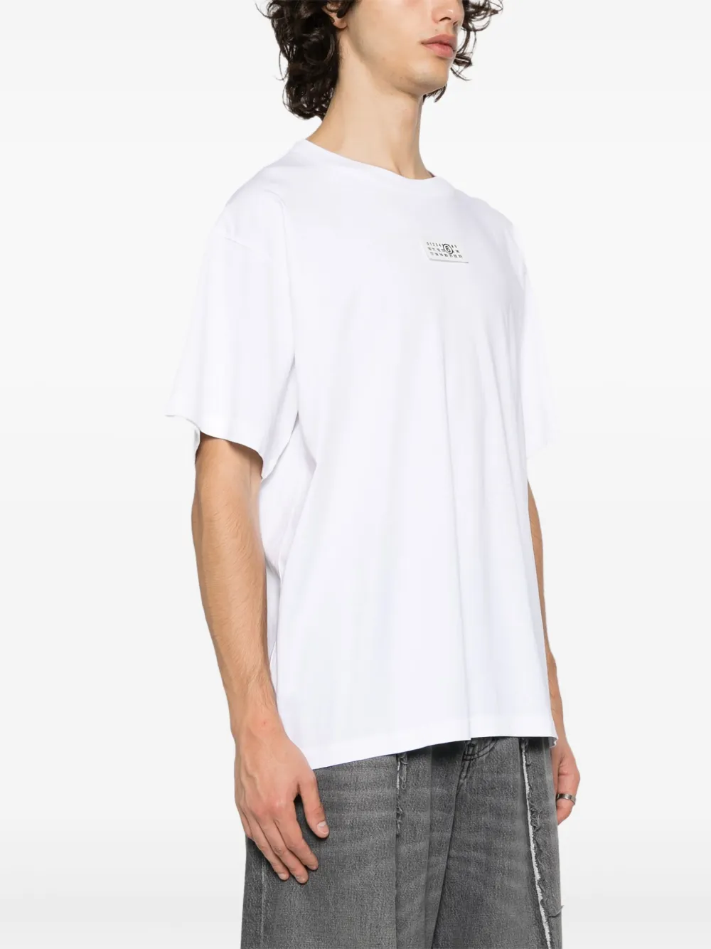 MM6 Maison Margiela T-shirt met patch Wit