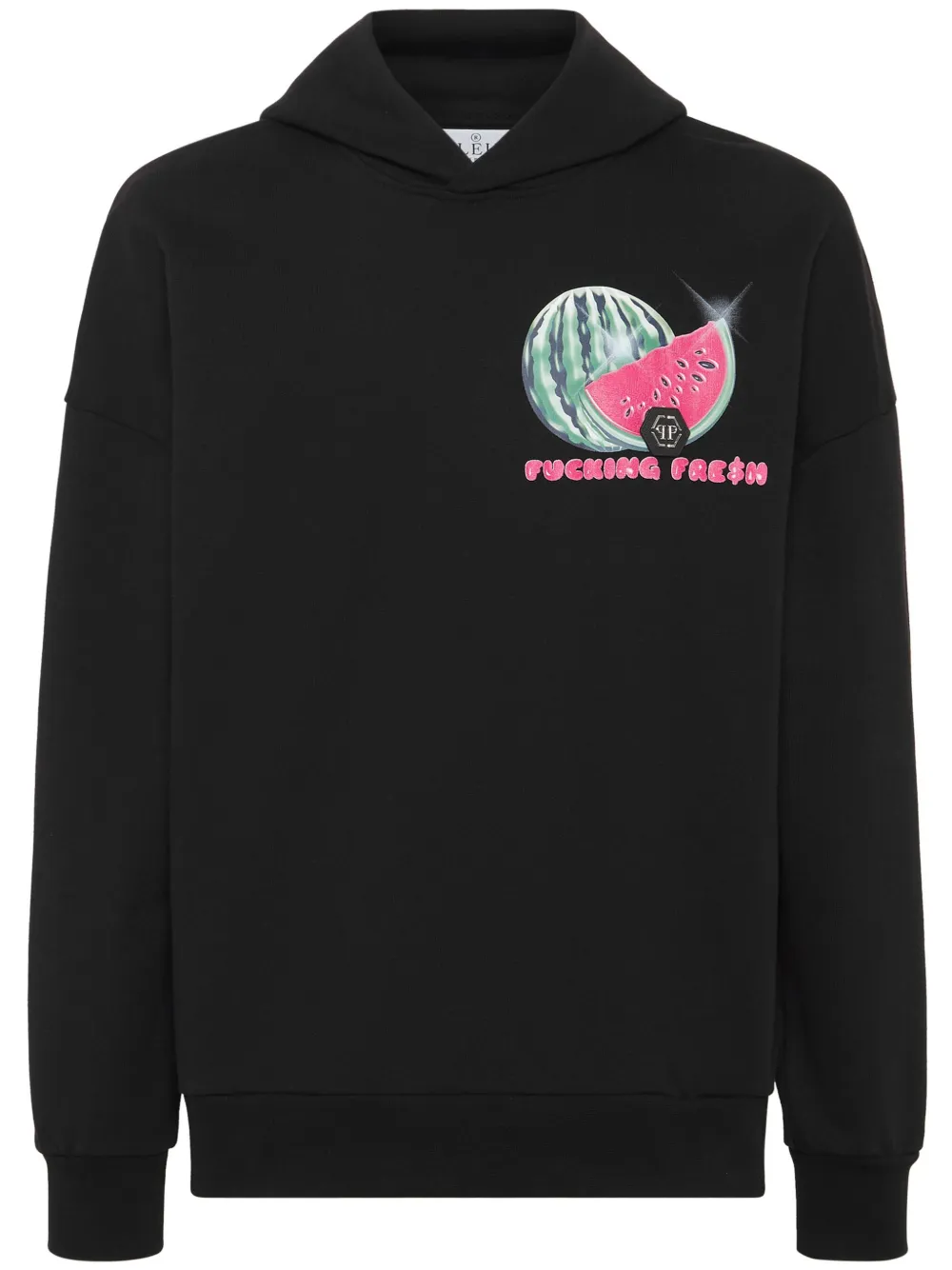 Philipp Plein Tutti Frutti katoenen hoodie Zwart
