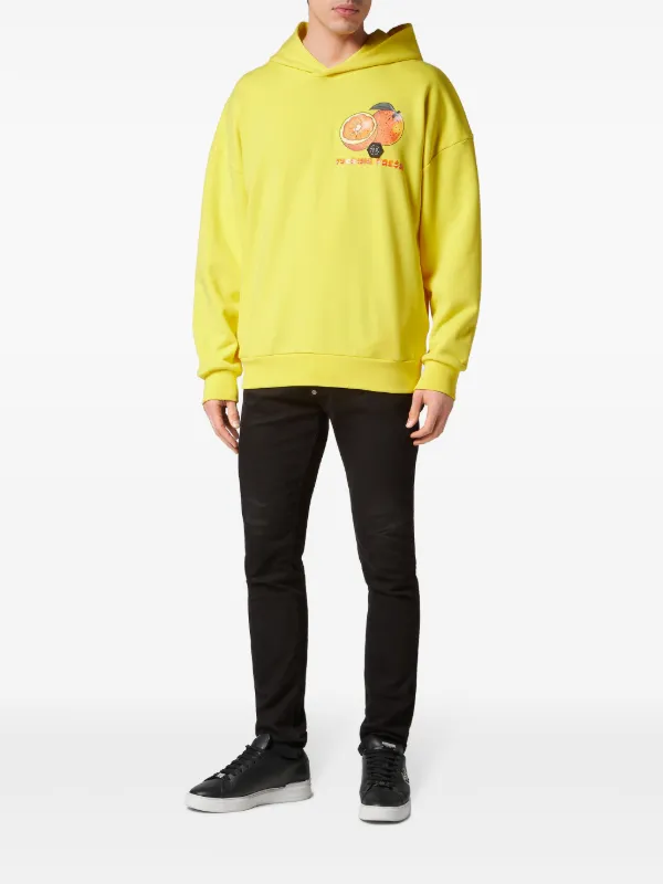 Philipp plein yellow hoodie discount