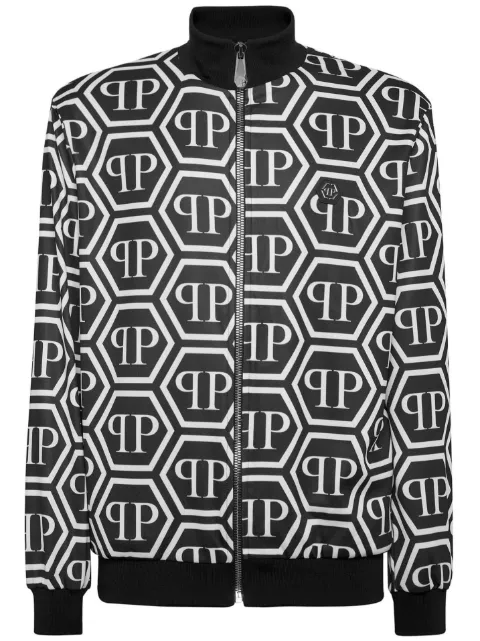 Philipp Plein Giacca sportiva con stampa monogramma