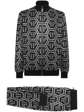 Philipp Plein モノグラム トラックスーツ | ブラック | FARFETCH JP