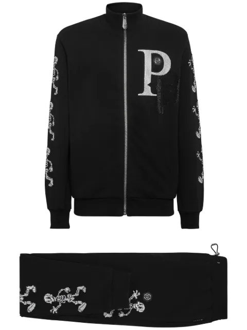 Philipp Plein skeleton-print jersey tracksuit Men