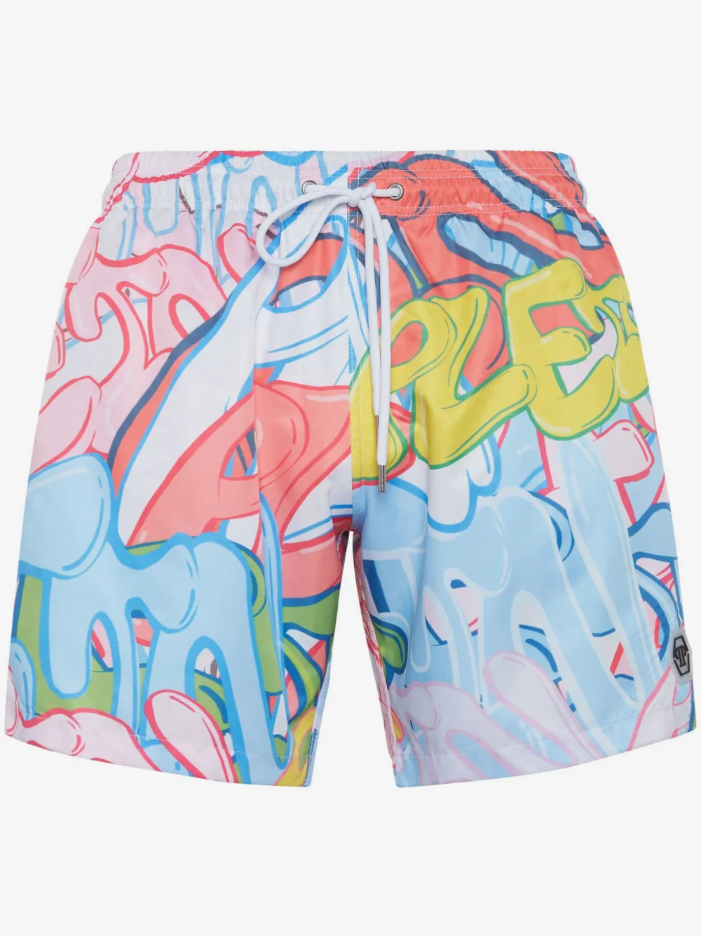 Philipp Plein Graffiti-print swim shorts | Pink | Image 1
