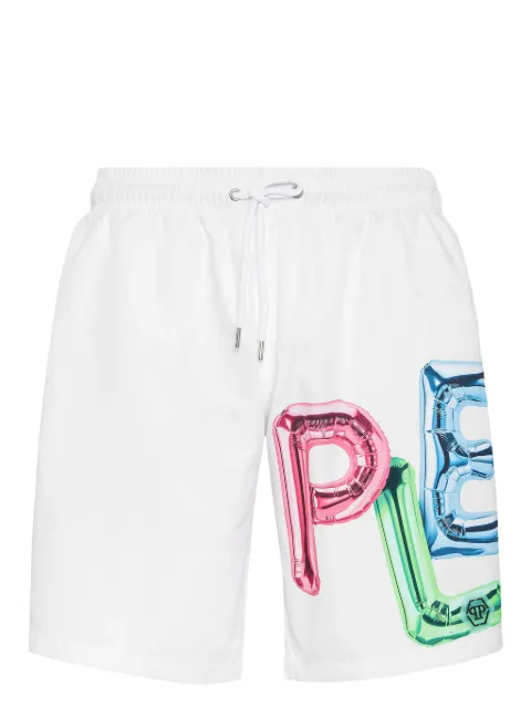 Philipp Plein shorts de playa Bombing Graffiti