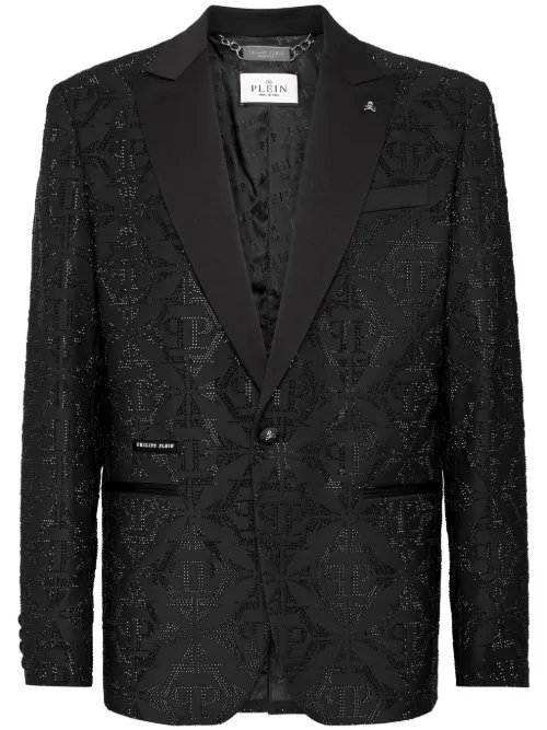 Blazer Hexagon à ornements en cristal - Philipp Plein - Modalova