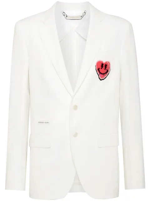 Philipp Plein blazer con aplique de corazón