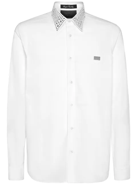 Philipp Plein Sugar Daddy crystal-embellished shirt