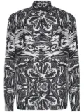 Philipp Plein Dandy Lion Circus silk shirt - Black