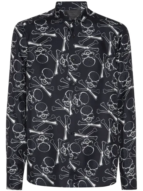 Philipp Plein Skull&Bones silk shirt