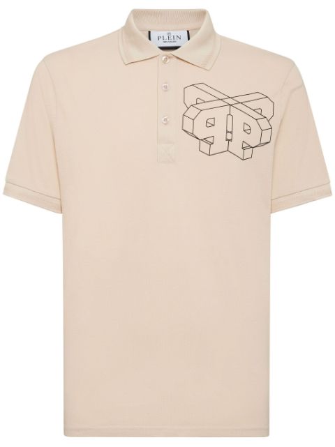 Philipp Plein logo-print cotton polo shirt Men