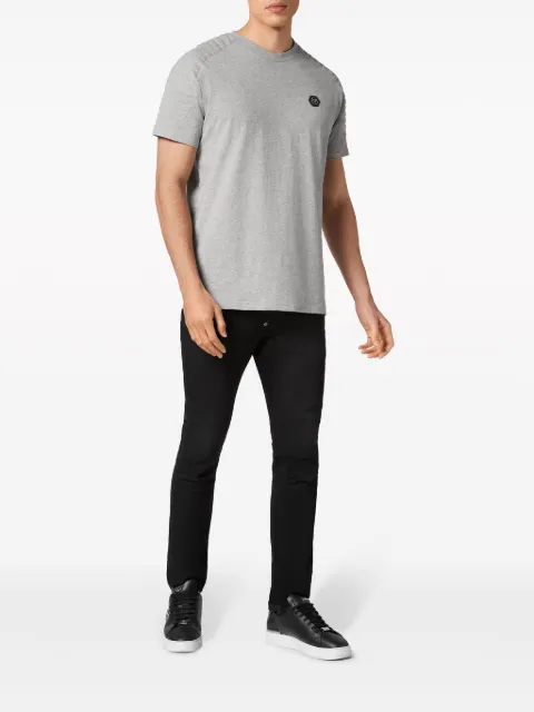 Philipp Plein logo-applique cotton T-shirt Men