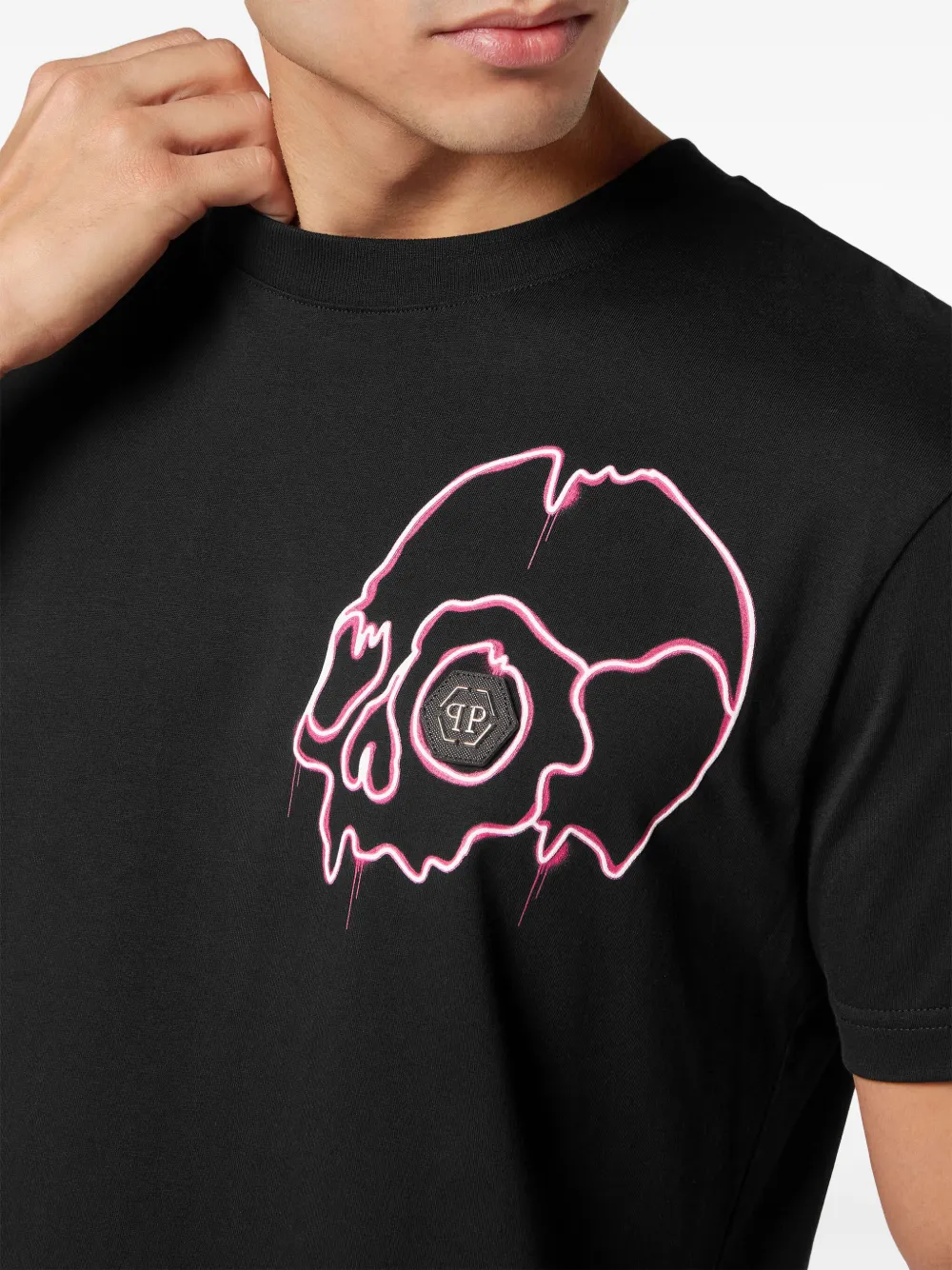 Philipp Plein T-shirt met print Zwart