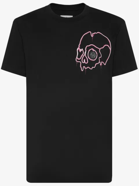 Philipp Plein Dripping Skull cotton T-shirt