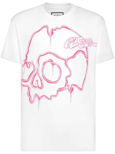 Philipp Plein Dripping Skull cotton T-shirt Men