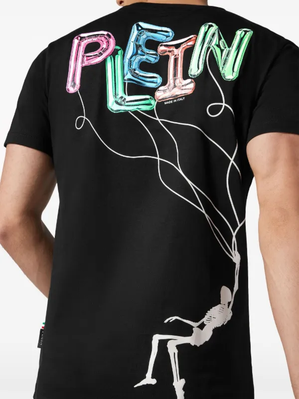 PHILIPP PLEIN ロコフリントクルネックTシャツ 【関税込】 Philipp Plein T-Shirt - Black - Men | FADCMTK7349PJY002N02