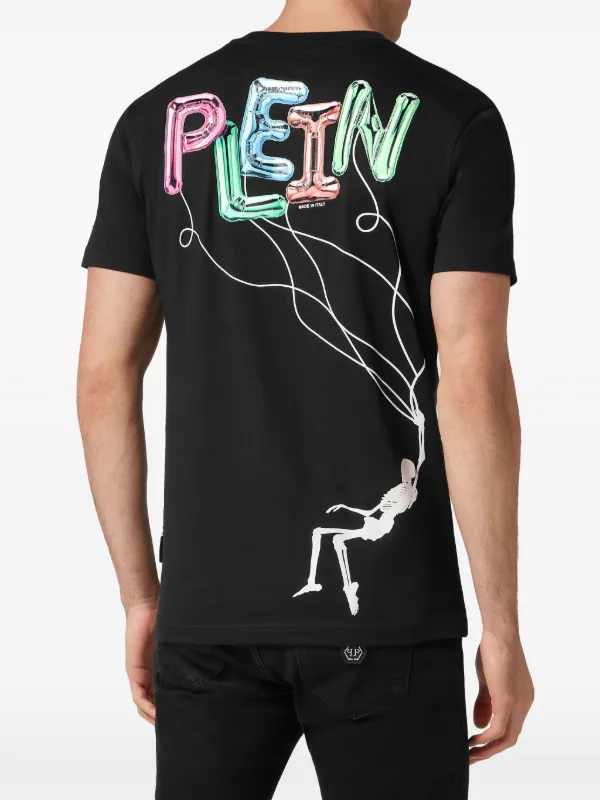 PHILIPP PLEINコースティブ Tシャツ Philipp Plein logo-print Cotton T-shirt | Black | FARFETCH