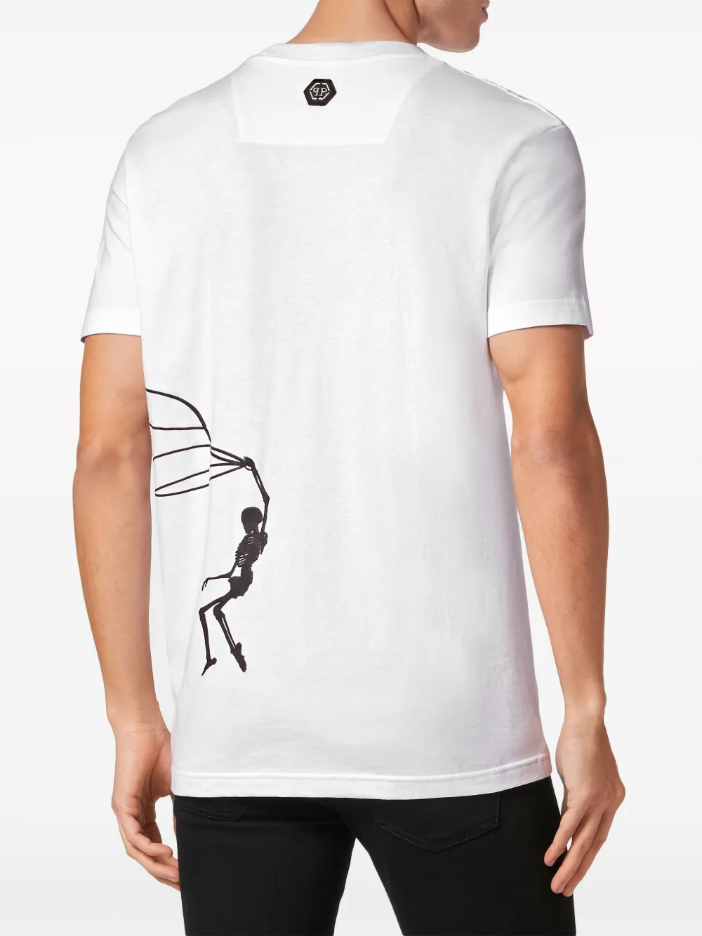 Philipp Plein T-shirt met logoprint Wit