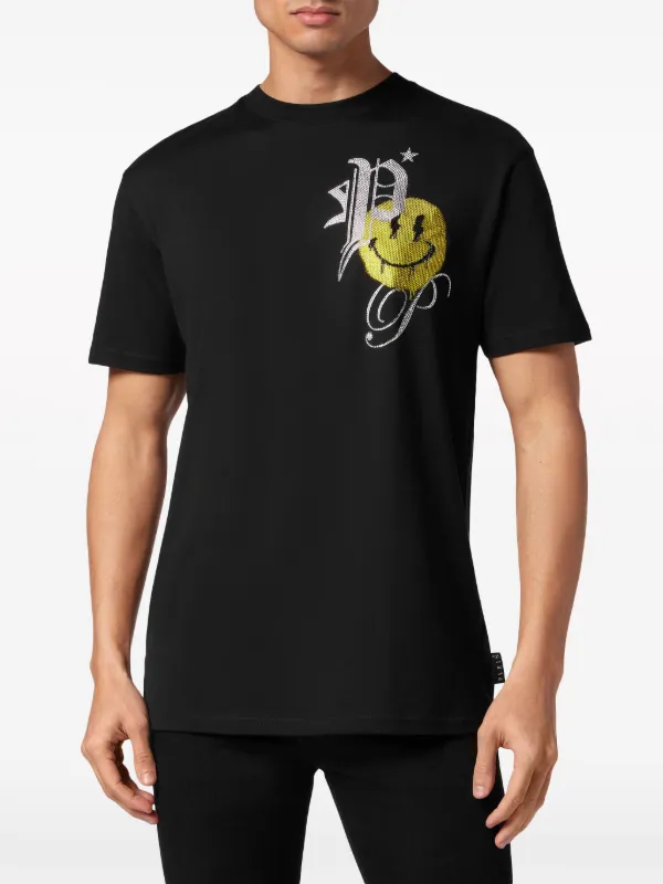 Philipp Plein t shirt En Coton a Logo Strasse Noir FARFETCH CM