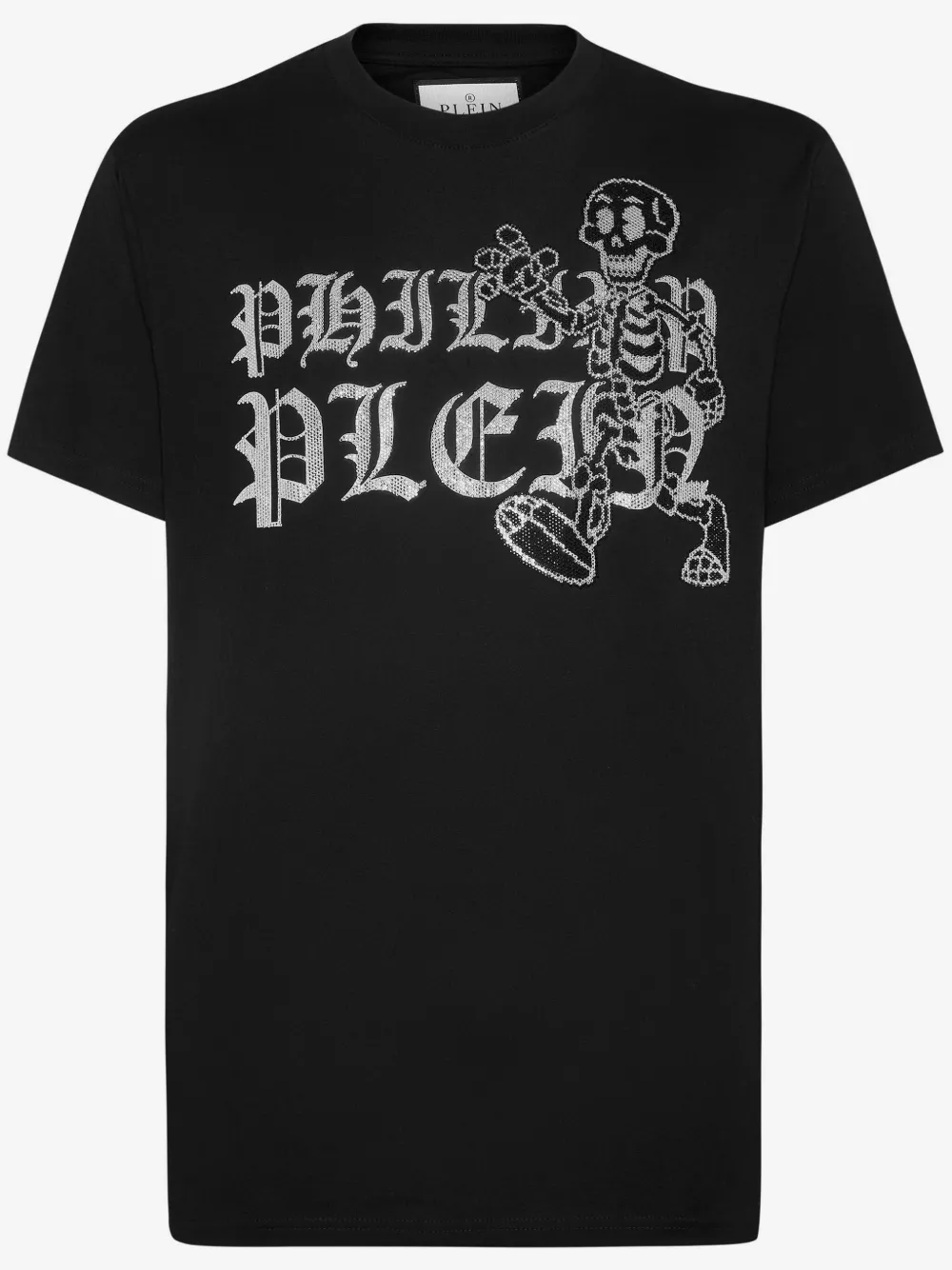 Philipp Plein ラインストーンスケルトン Tシャツ | ブラック | Image 1