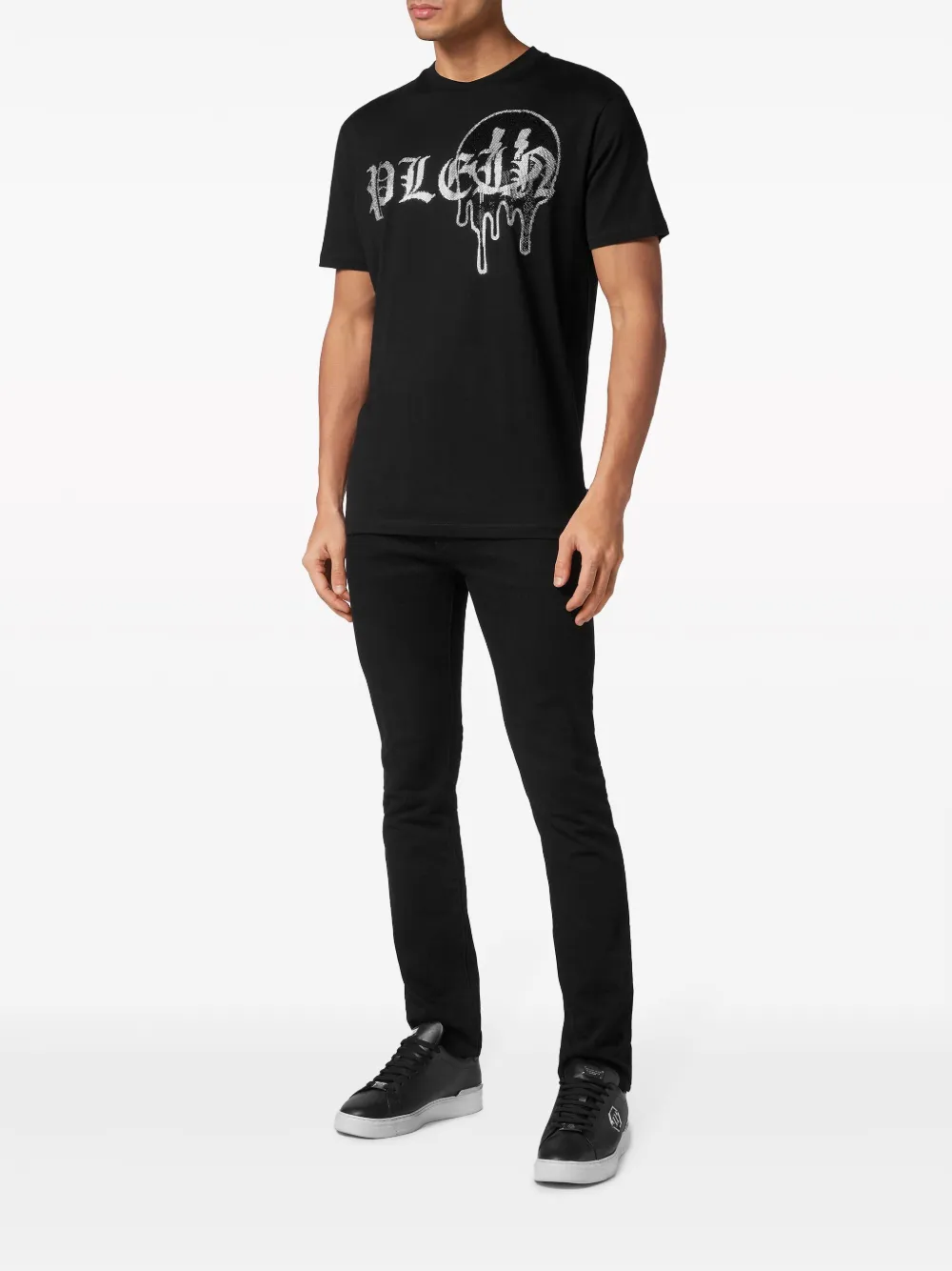Philipp Plein playera con logo y detalles strass | Playeras | Image 2