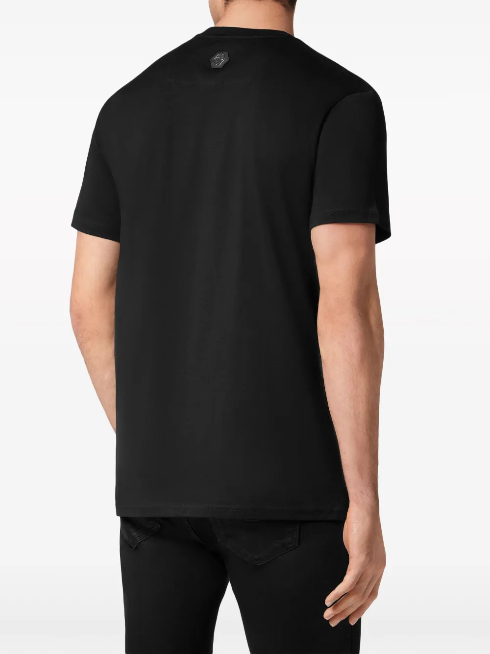 Philipp Plein skull-print cotton T-shirt - Zwart