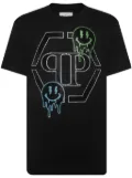 Philipp Plein embellished-smile cotton T-shirt - Black
