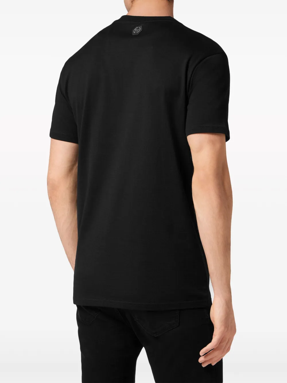 Philipp Plein Katoenen T-shirt verfraaid met smiley Zwart