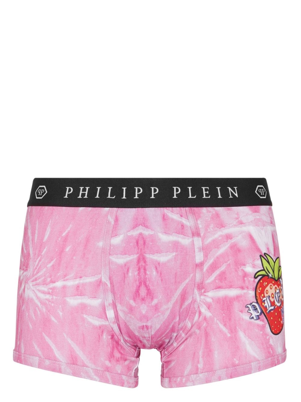 Philipp Plein Tutti Frutti tie-dye boxers Roze