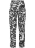 Philipp Plein graphic-print jeans - White