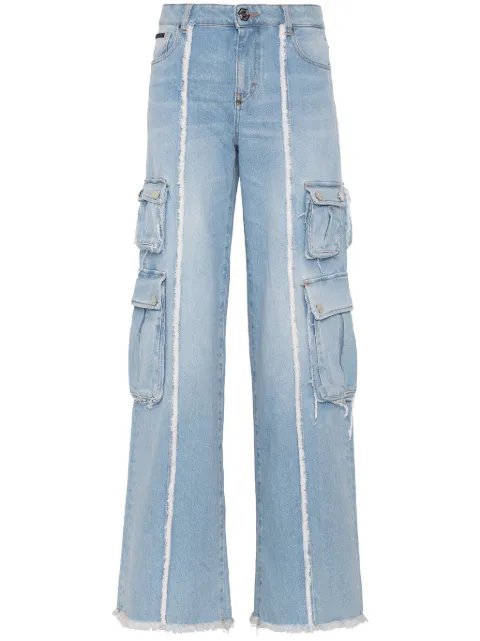 Philipp Plein wide-leg cargo jeans