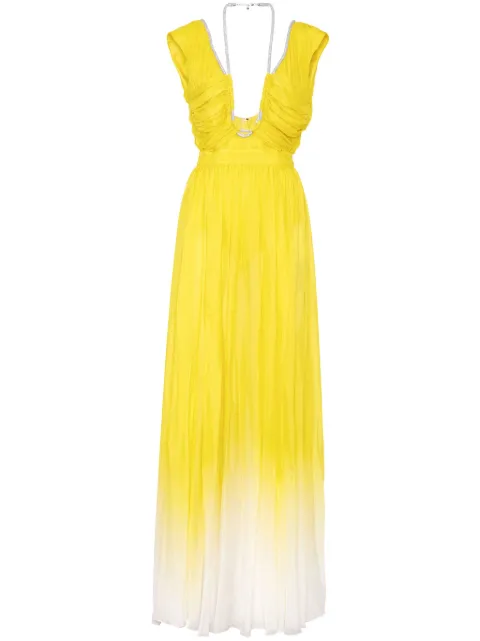 Philipp Plein V-neck silk maxi dress PADCWRG3015PTE048N - 0