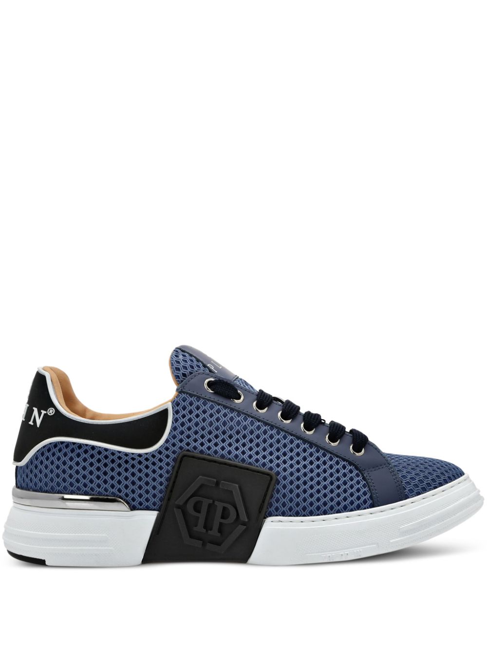 Philipp Plein Hexagon mesh sneakers Blue