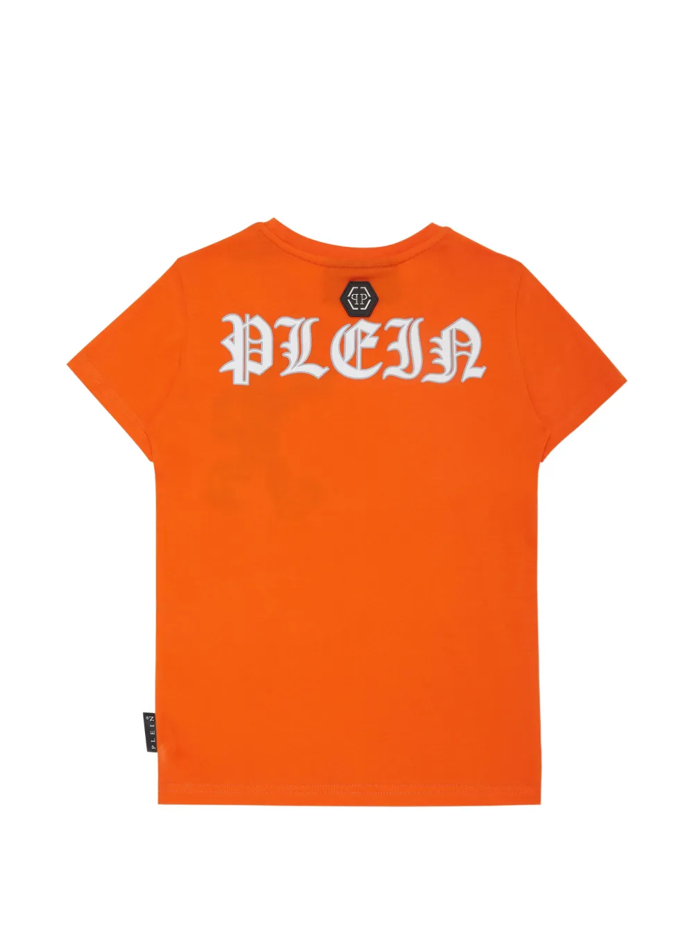 Philipp Plein Junior Skully Gang T-shirt met ronde hals Oranje