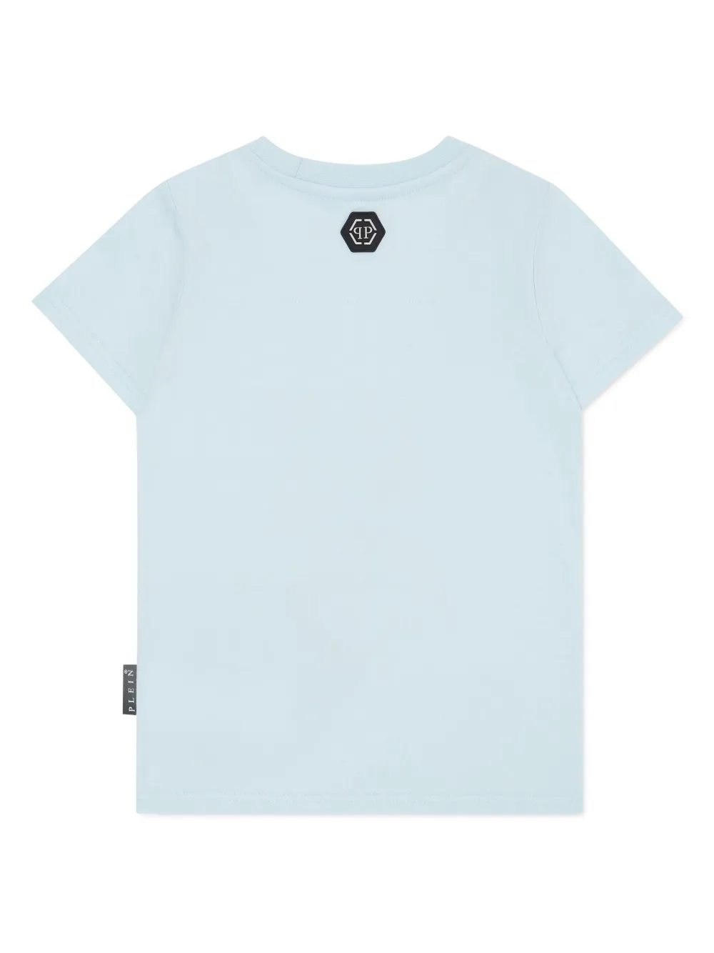 Philipp Plein Junior T-shirt met teddybeer en kristallen - Blauw