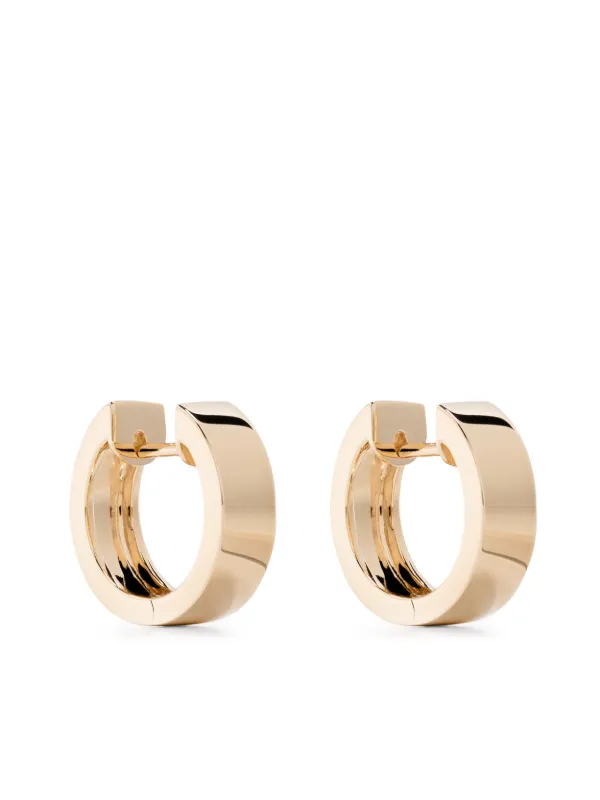 Anita Ko 18kt Yellow Gold Wide Huggie-hoop Earrings