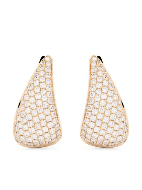 Anita Ko 18kt yellow gold Claw diamond earrings