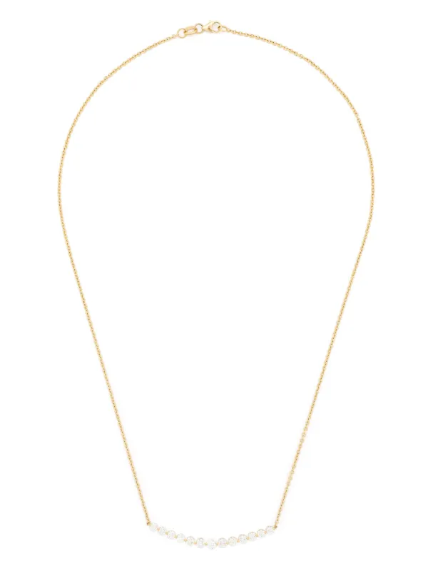 Anita Ko 18kt Yellow Gold Crescent Diamond Necklace