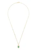 Anita Ko 18k yellow gold LouLou emerald and diamond locket necklace