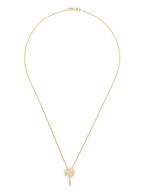 Anita Ko 18kt yellow gold Palm Tree diamond necklace
