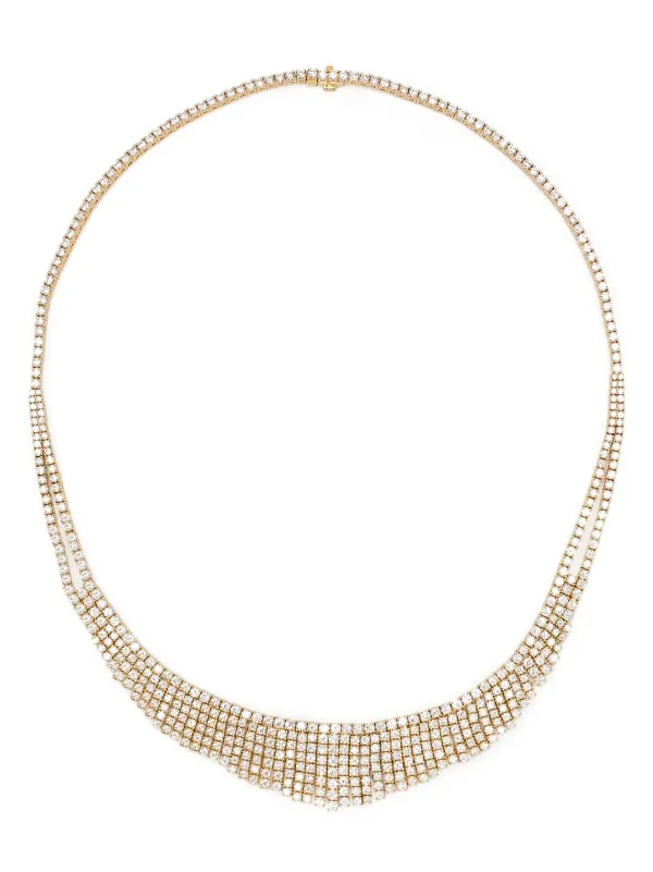 Anita Ko 18kt Yellow Gold Selene Diamond Necklace