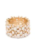 Suzanne Kalan 18kt yellow gold Princess diamond ring