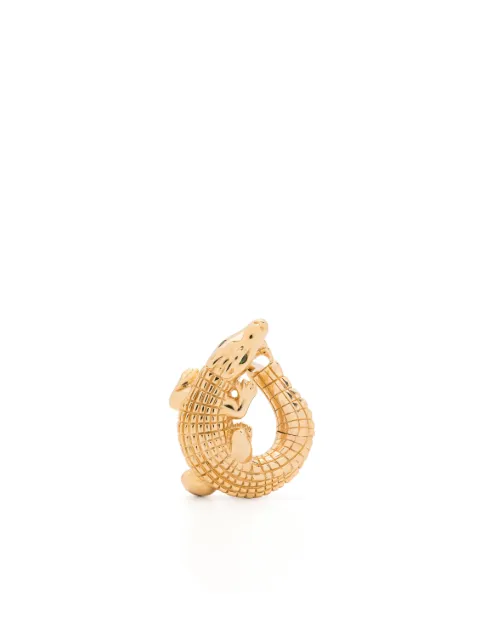 Bibi van der Velden 18kt yellow gold Alligator Twist tsavorite single earring
