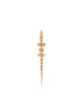 Bibi van der Velden 18kt yellow gold Alligator Vertebrae Bite tsavorite single earring