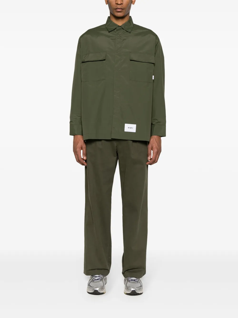 Shop Wtaps 08 Button-up Shirt In Green