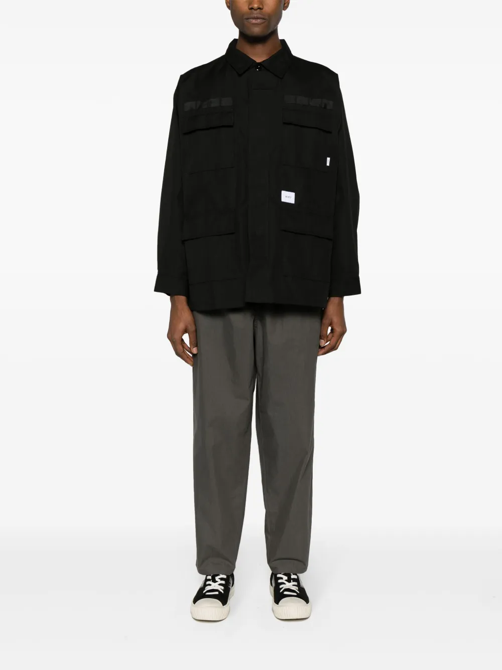 WTAPS JMOD 02 overhemd met logoprint - Zwart
