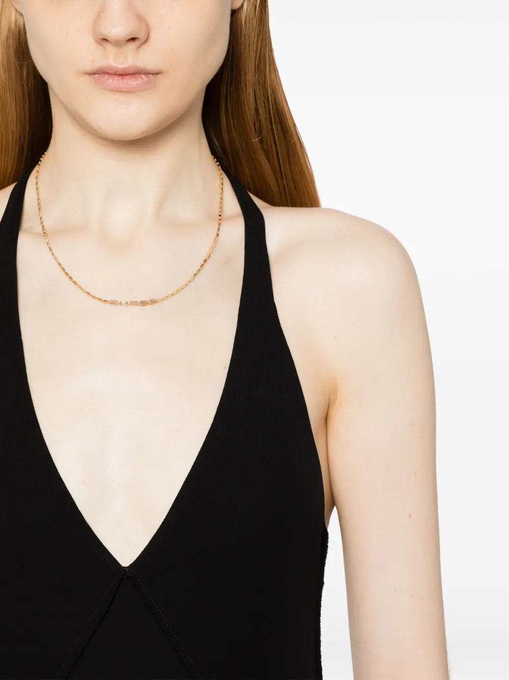 Suzanne Kalan 18kt geelgouden halsketting met diamant
