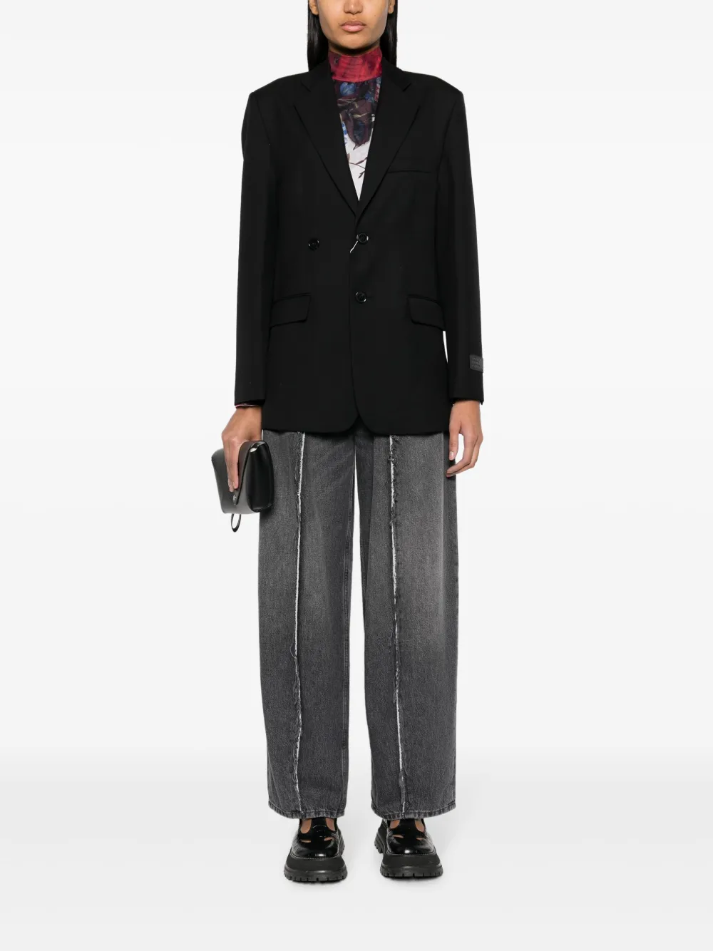 MM6 Maison Margiela Jeans met wijde pijpen - Grijs