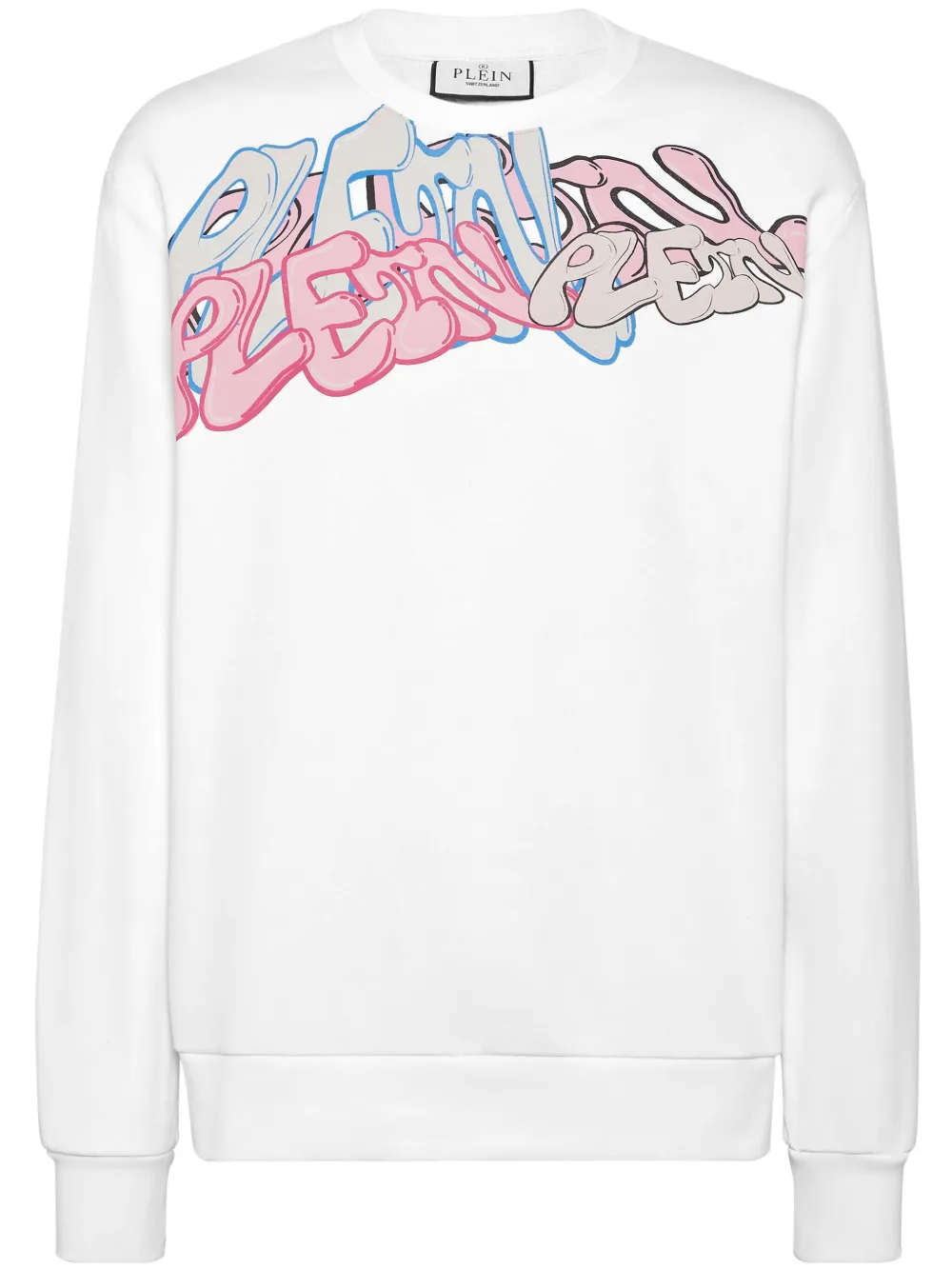 Philipp Plein Bombing Graffiti jersey sweatshirt | White | Image 1