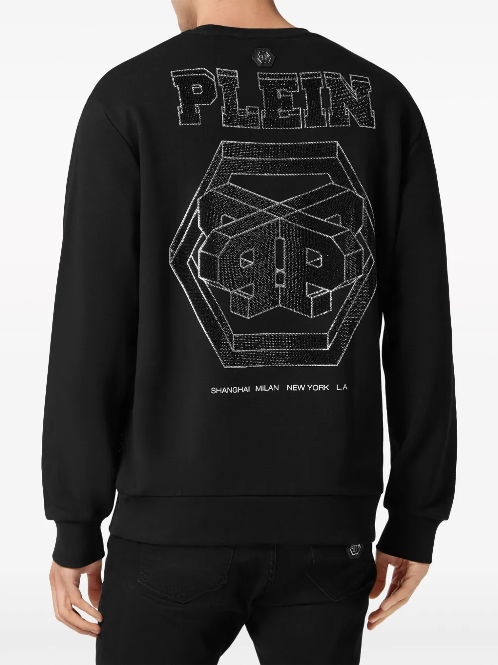 Philipp Plein Sweater met print - Zwart