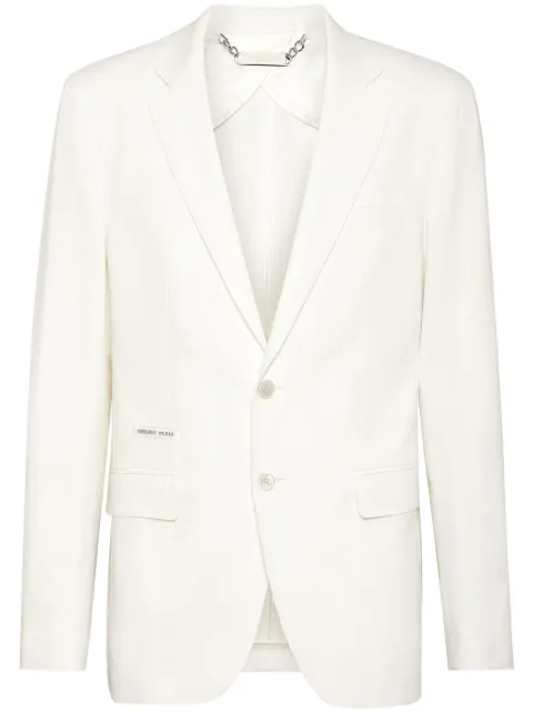 Philipp Plein blazer en laine à revers crantés